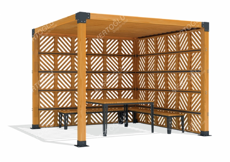 SimpliCity Tekli Ahşap Pergola Mwc-141d
