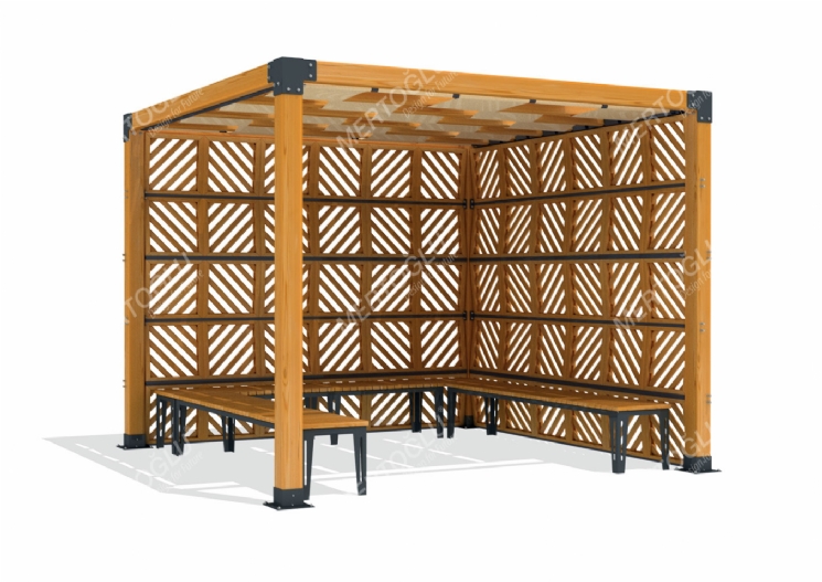 SimpliCity Tekli Ahşap Pergola Mwc-142c