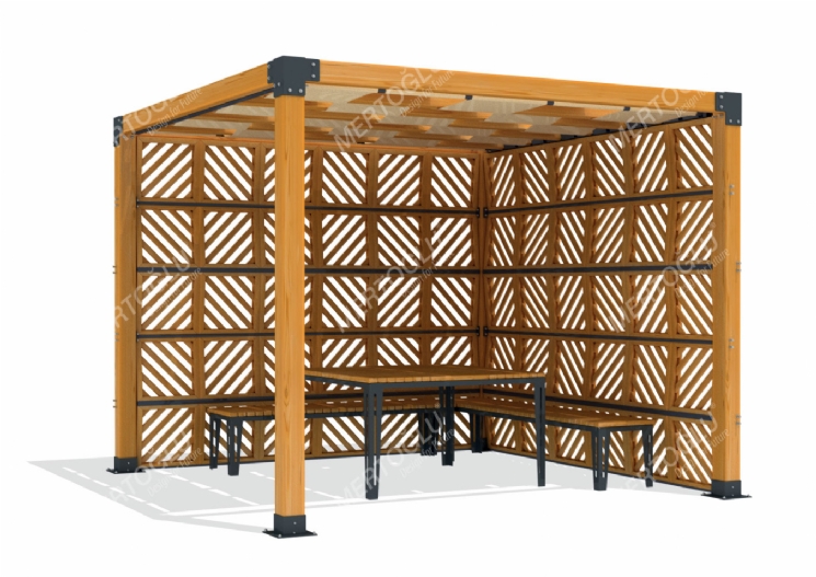 SimpliCity Tekli Ahşap Pergola Mwc-142d