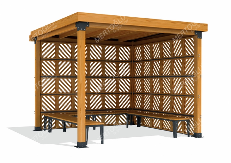 SimpliCity Tekli Ahşap Pergola Mwc-143c