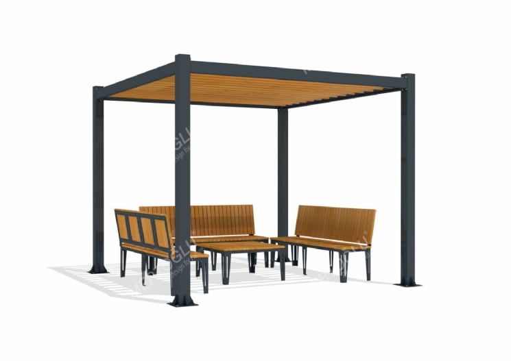 SimpliCity Tekli Metal Pergola Mmc-101b