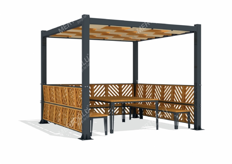 SimpliCity Tekli Metal Pergola Mmc-122d