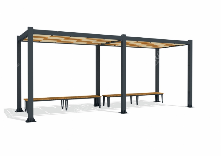 SimpliCity Thin İkili Ahşap Pergola Mms-202