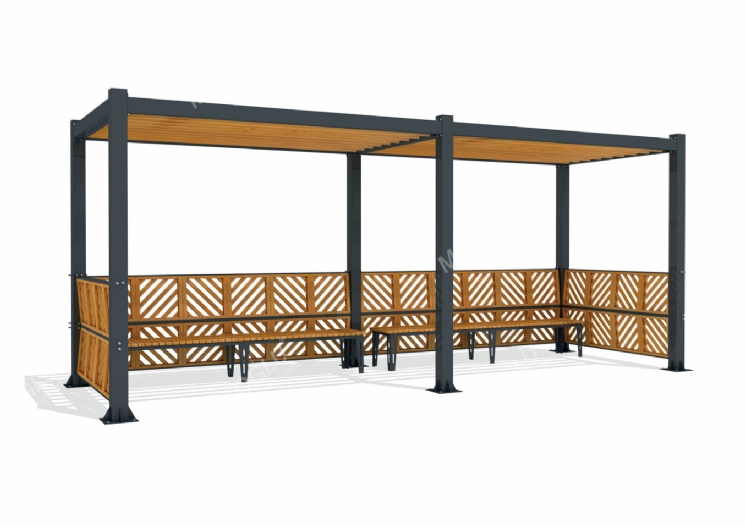 SimpliCity Thin İkili Metal Pergola Mms-221