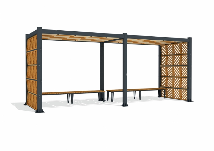SimpliCity Thin İkili Metal Pergola Mms-242