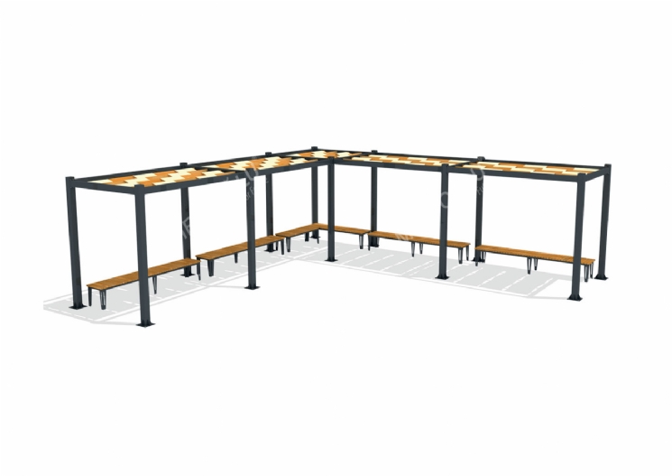 SimpliCity Thin Köşe Metal Pergola Mms-502