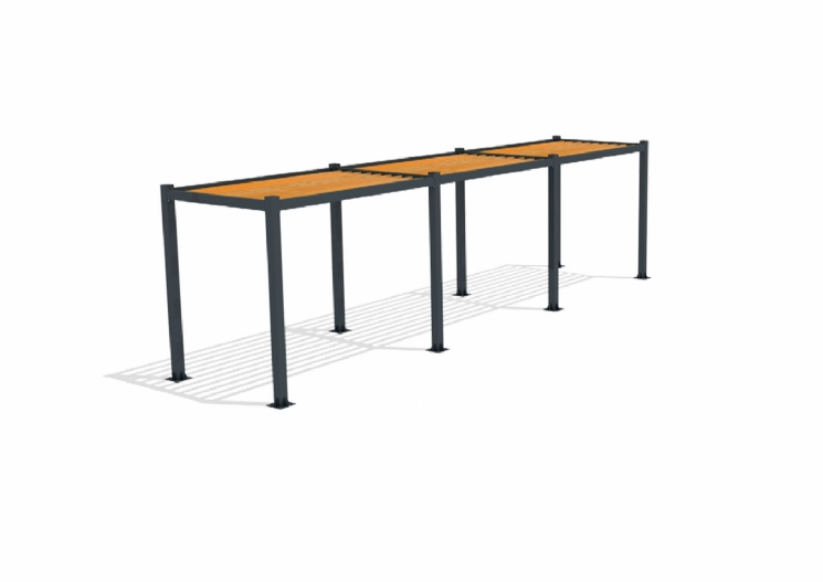 SimpliCity Thin Üçlü Metal Pergola Mms-301