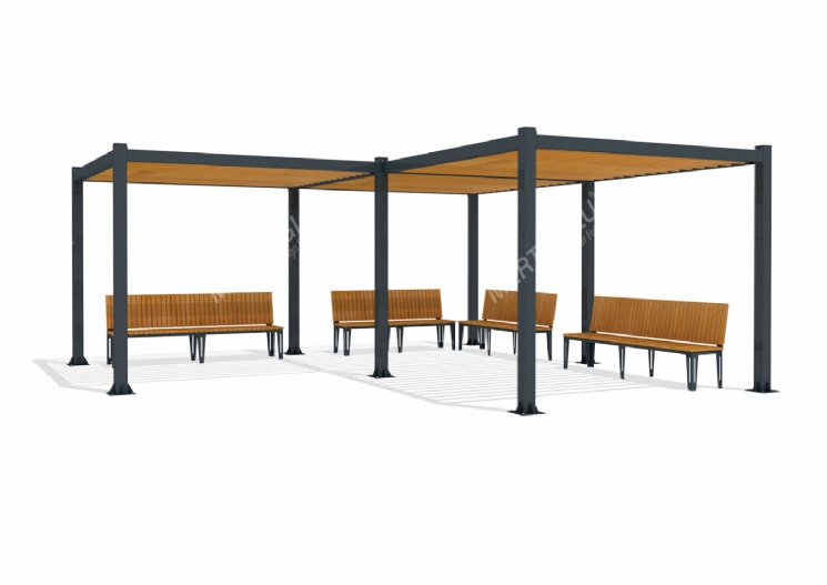 SimpliCity Üçlü Metal Pergola Mmc-301a