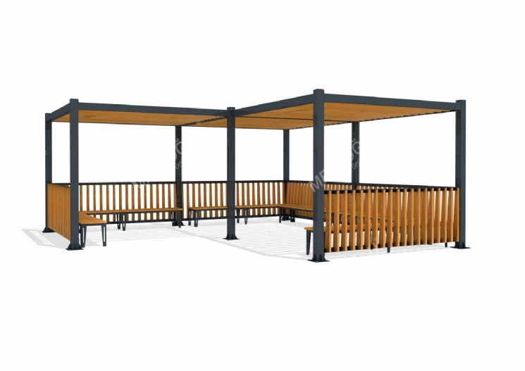 SimpliCity Üçlü Metal Pergola Mmc-311c