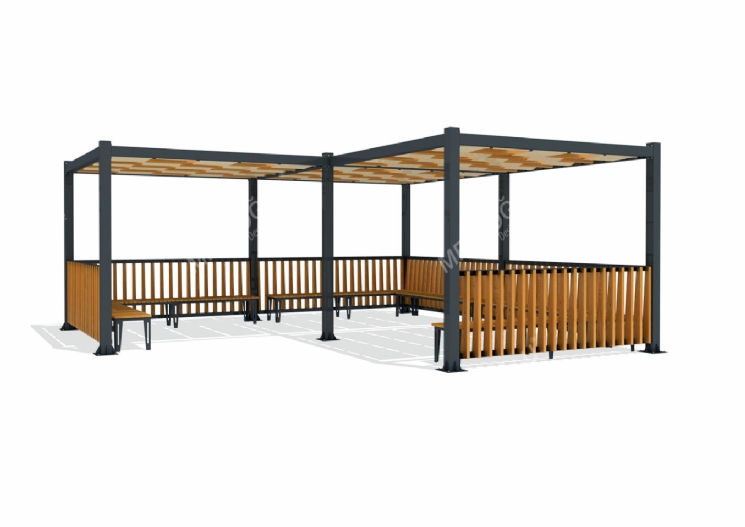 SimpliCity Üçlü Metal Pergola Mmc-312c