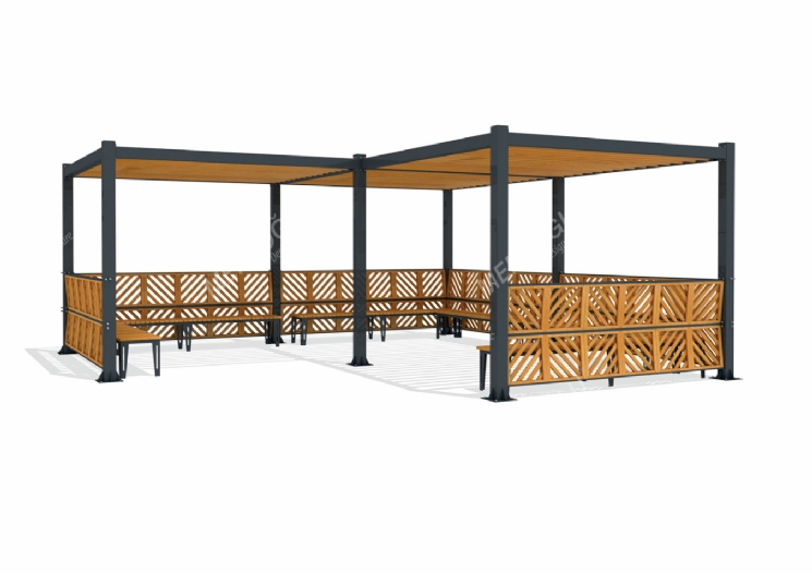 SimpliCity Üçlü Metal Pergola Mmc-321c
