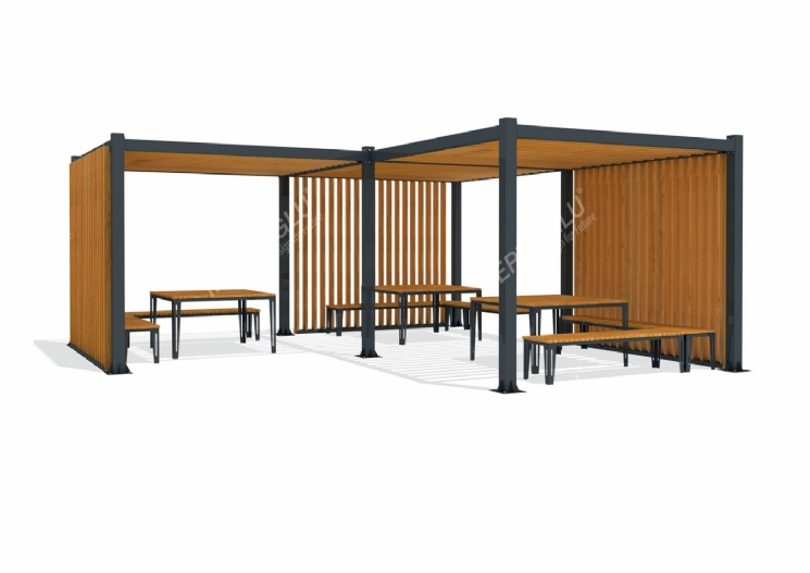 SimpliCity Üçlü Metal Pergola Mmc-331d