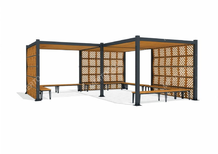SimpliCity Üçlü Metal Pergola Mmc-341c